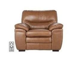 Simone Premium Leather Chair - Taupe